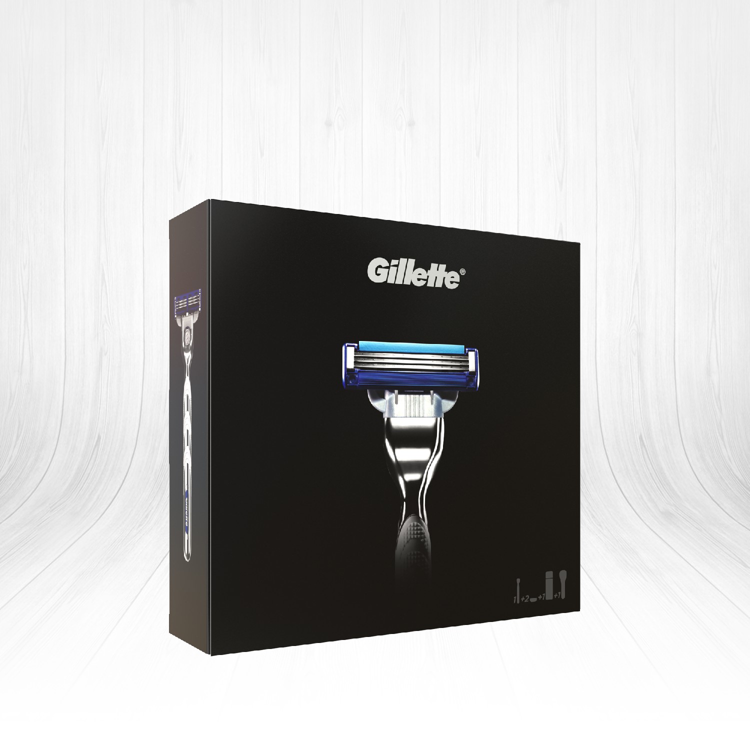 Gillette Mach Turbo Tıraş Makinesi + &#;li Tıraş Bıçağı + Tıraş Jeli